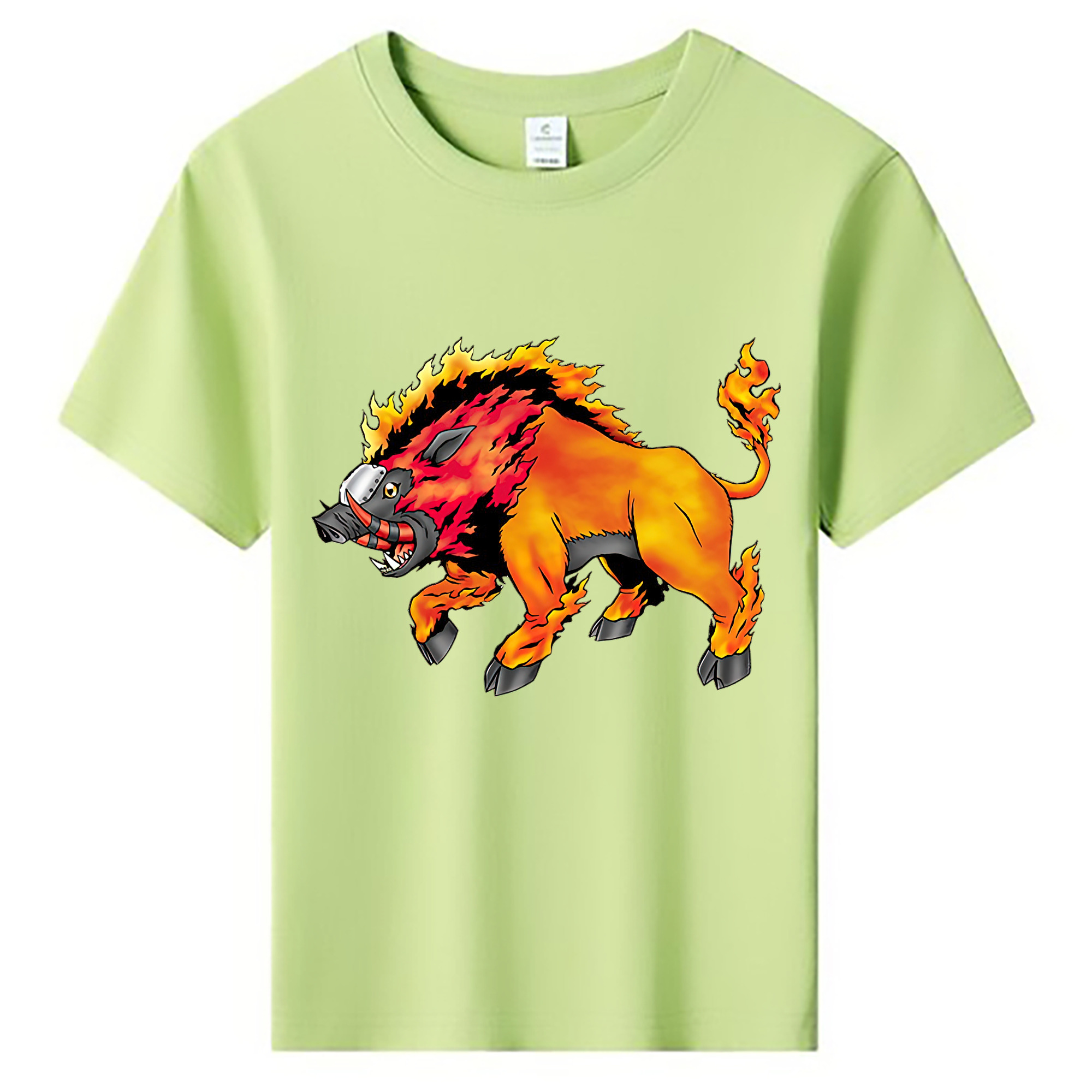 （画像用） Digimon デジタルモンスター/デジモン 綿100％キッズTシャツ（フロントプリント）